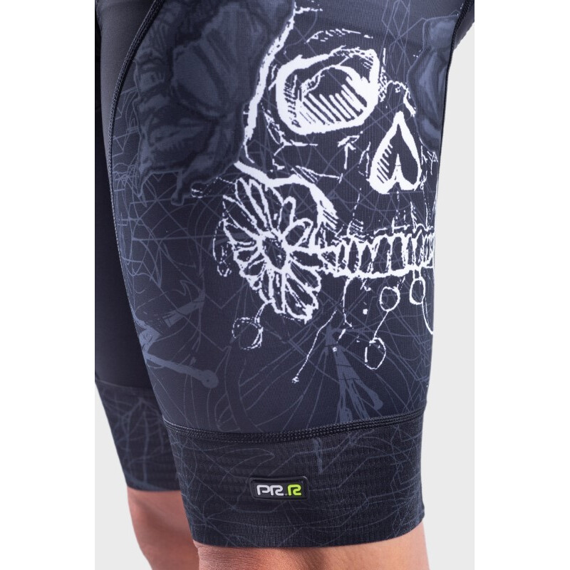 ALE' Pantaloncini ciclismo ALE' PR-R SKULL nero