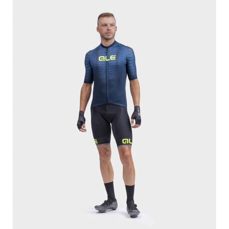 ALE' Maglia ciclismo ALE' SOLID THORN blu