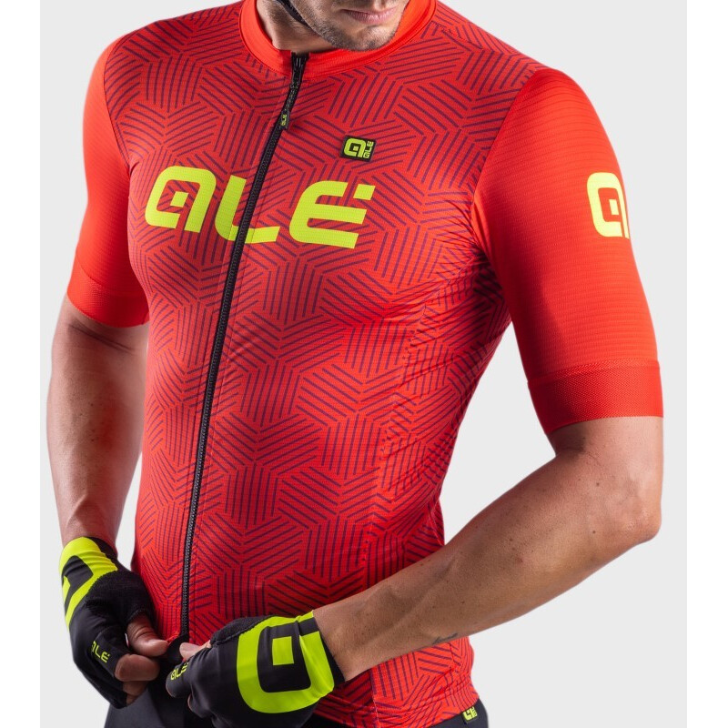 ALE' Maglia ciclismo ALE' SOLID CROSS rosso
