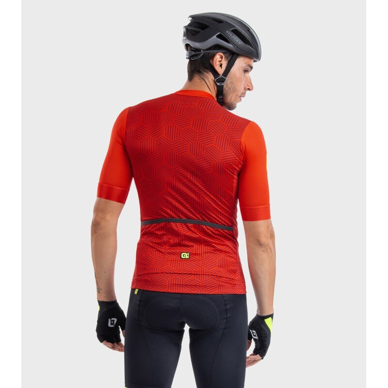 ALE' Maglia ciclismo ALE' SOLID CROSS rosso