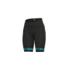 ALE' Pantaloncini ciclismo donna senza bretelle ALE' PR-R STRADA nero-turchese