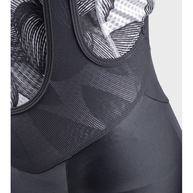 ALE' Pantaloncini ciclismo donna ALE' SOLID TRAGUARDO nero-bianco 2025