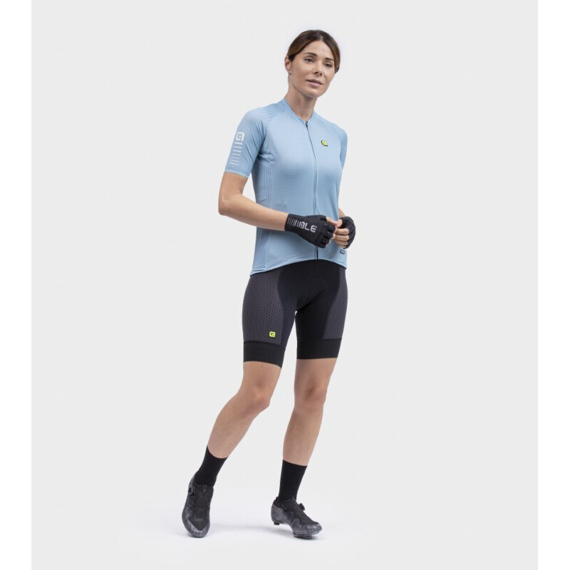 ALE' Maglia ciclismo donna ALE' R-EV1  SILVER COOLING azzurro