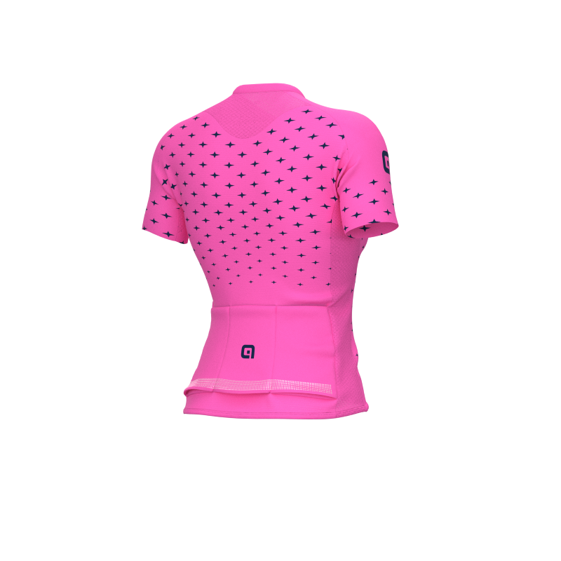 ALE' Maglia ciclismo donna ALE' PR-R STARS rosa flu-blu marino