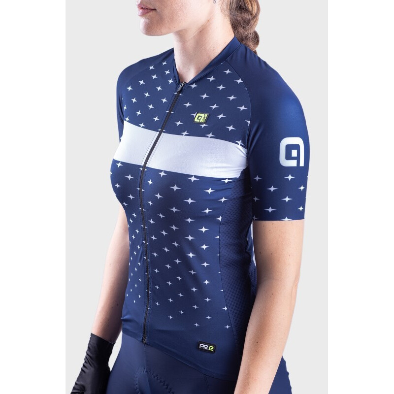 ALE' Maglia ciclismo donna ALE' PR-R STARS blu marino-bianco