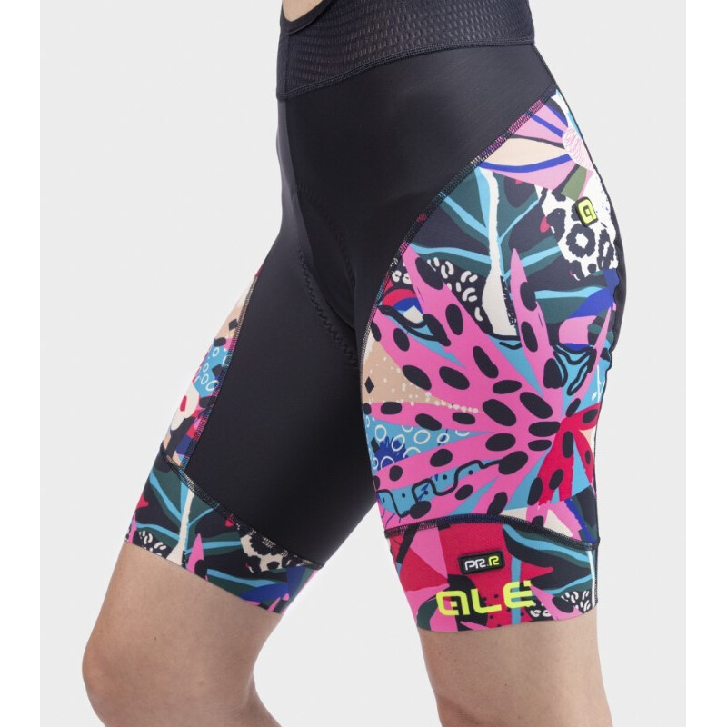 ALE' Pantaloncini ciclismo donna ALE' PR-R KENYA rosa fluo