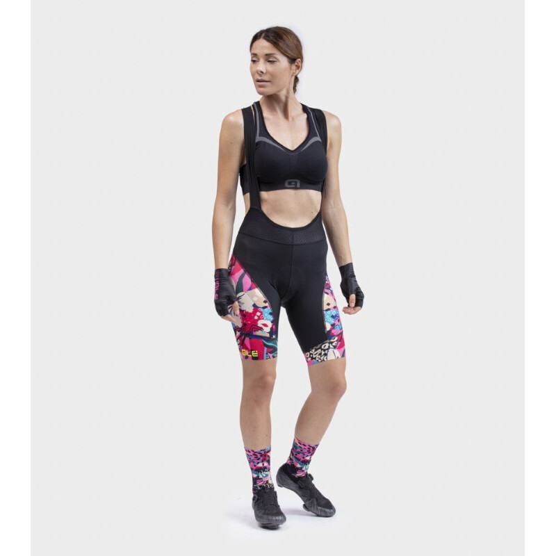 ALE' Pantaloncini ciclismo donna ALE' PR-R KENYA rosa fluo