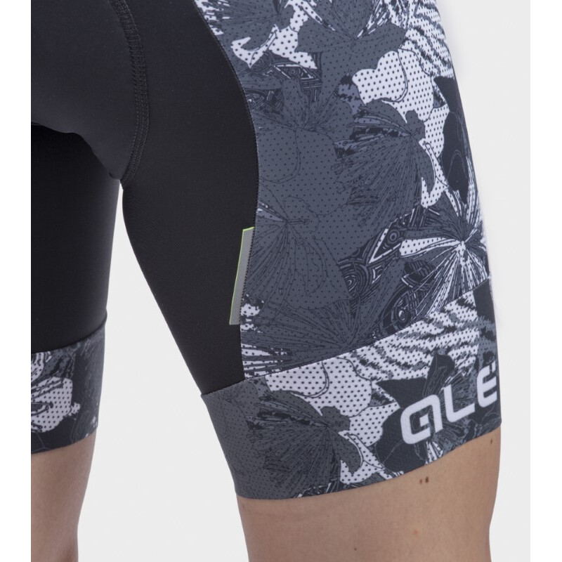 ALE' Pantaloncini ciclismo donna senza bretelle ALE' PR-R AMAZZONIA NERO