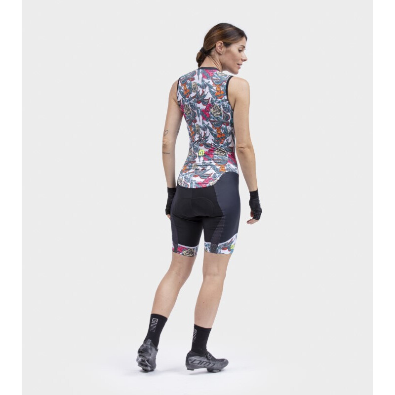 ALE' Body ciclismo donna ALE' PR-R TATTOO bianco