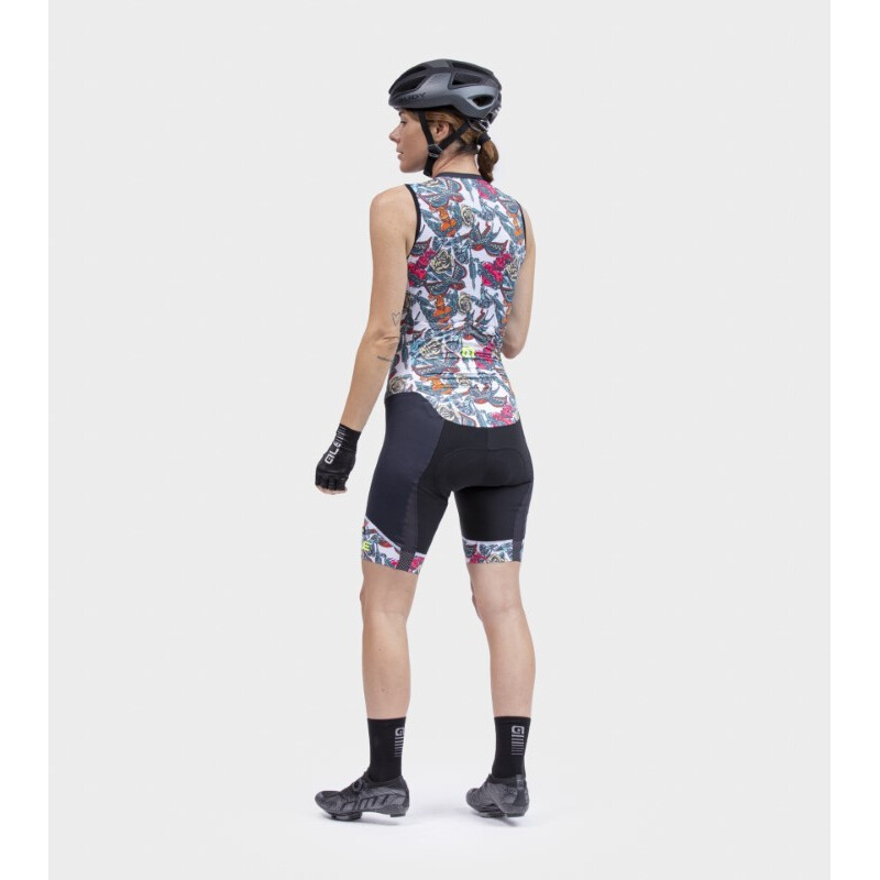 ALE' Body ciclismo donna ALE' PR-R TATTOO bianco