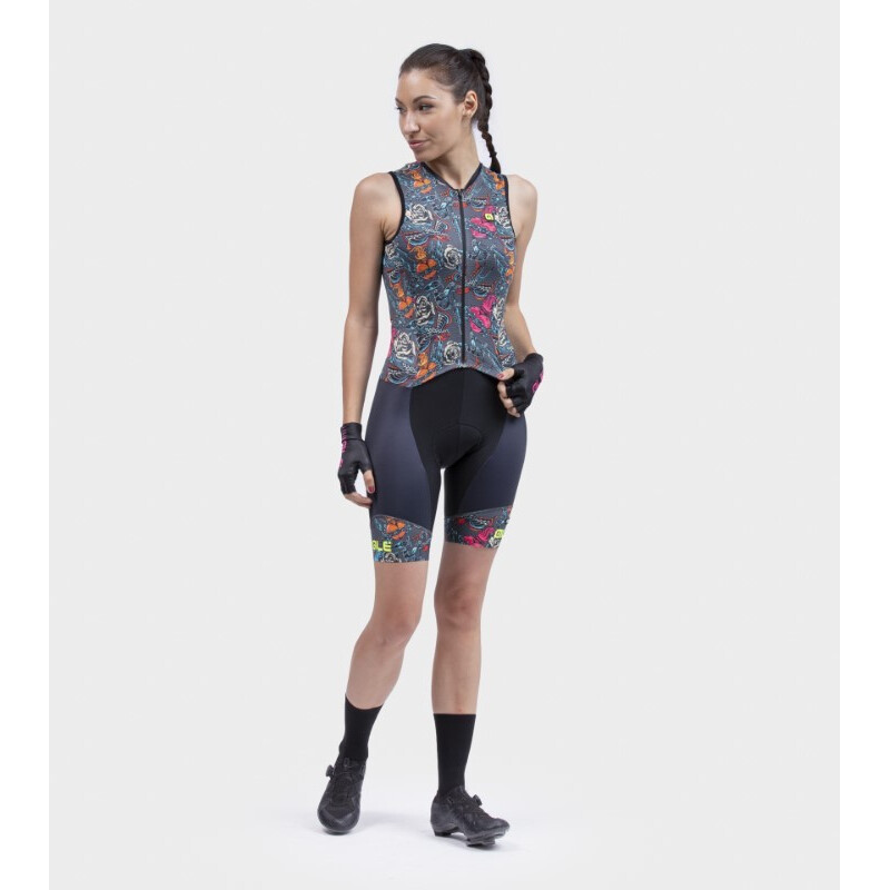 ALE' Body ciclismo donna ALE' PR-R TATTOO grigio