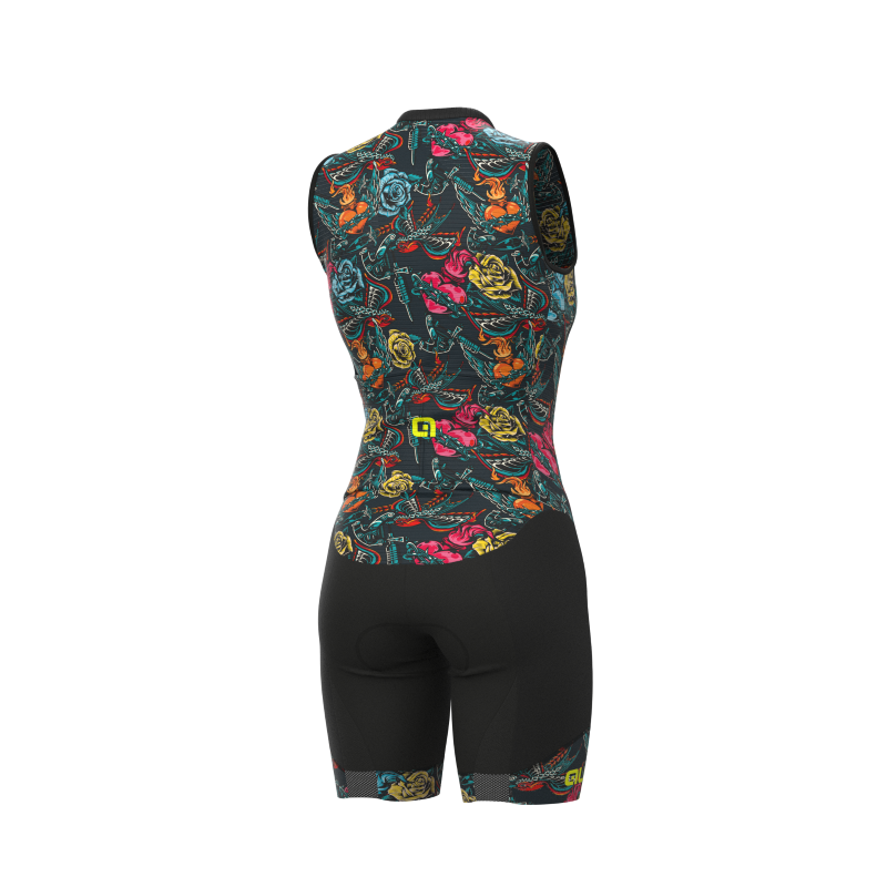 ALE' Body ciclismo donna ALE' PR-R TATTOO grigio