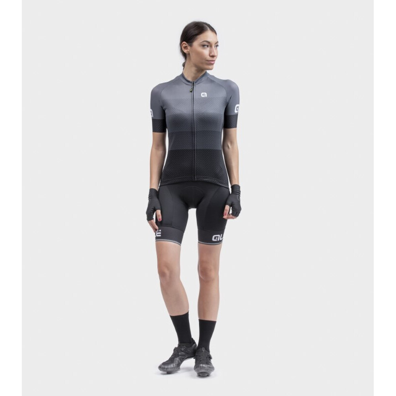 ALE' Maglia ciclismo donna ALE' SOLID LEVEL grigio