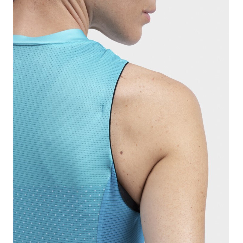 ALE' Maglia ciclismo senza maniche donna ALE' SOLID LEVEL turchese