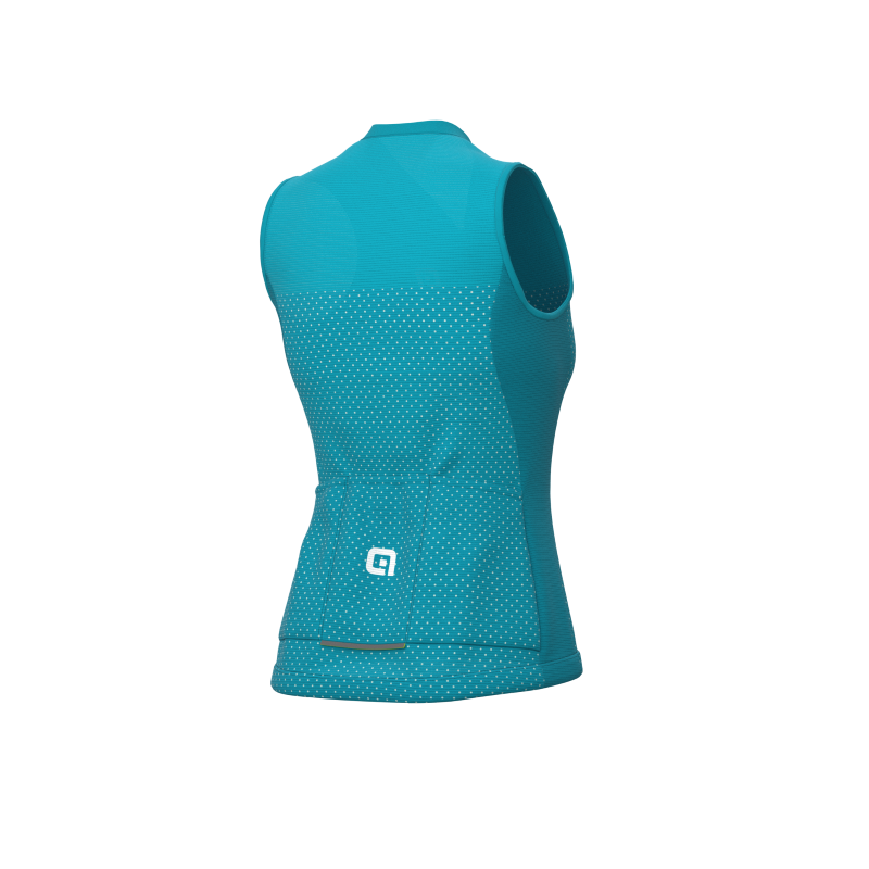 ALE' Maglia ciclismo senza maniche donna ALE' SOLID LEVEL turchese