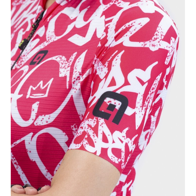 ALE' Maglia ciclismo donna ALE' SOLID RIDE fragola