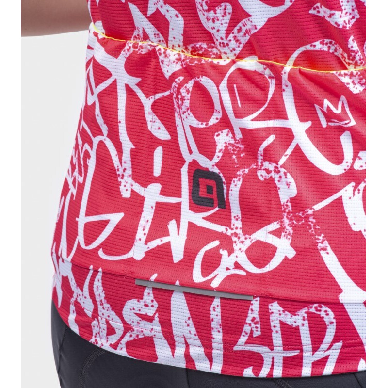 ALE' Maglia ciclismo donna ALE' SOLID RIDE fragola