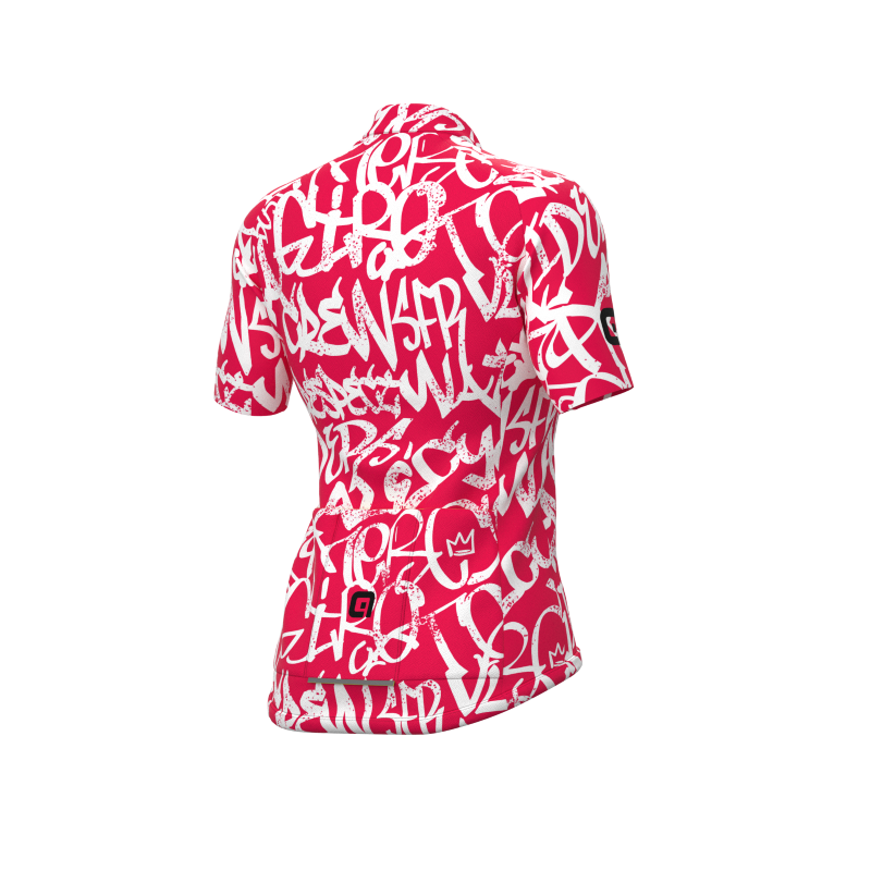 ALE' Maglia ciclismo donna ALE' SOLID RIDE fragola