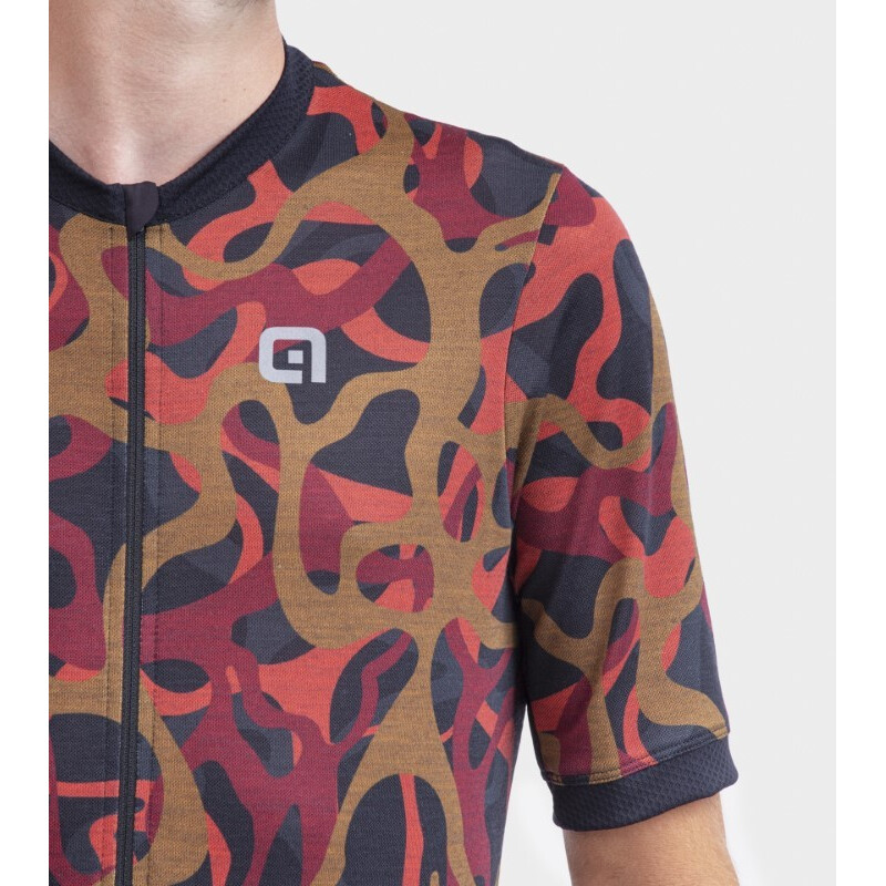 ALE' Maglia ciclismo ALE' OFF ROAD - GRAVEL WOODLAND rosso
