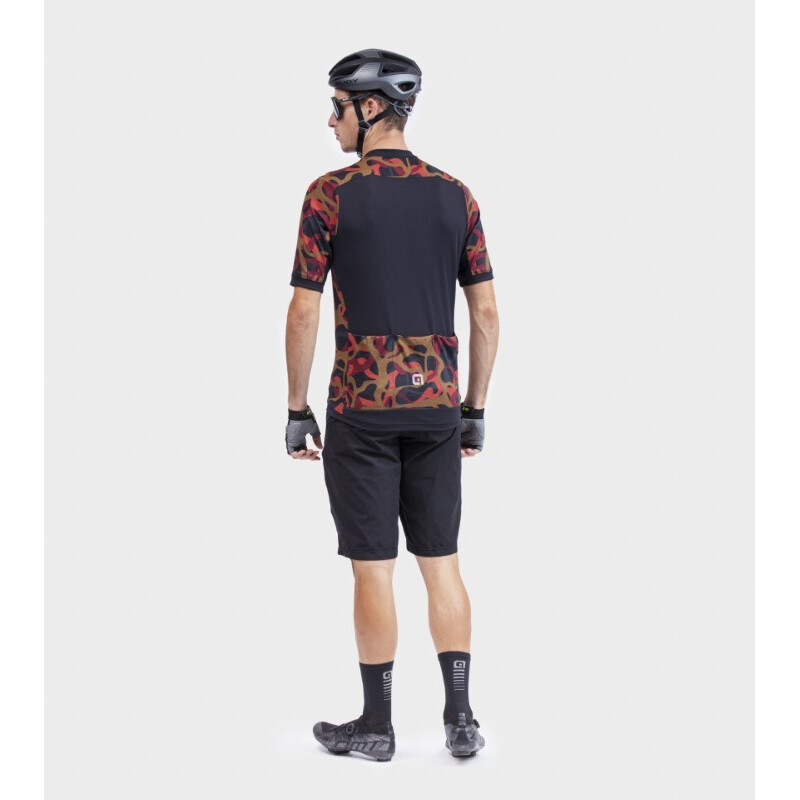 ALE' Maglia ciclismo ALE' OFF ROAD - GRAVEL WOODLAND rosso