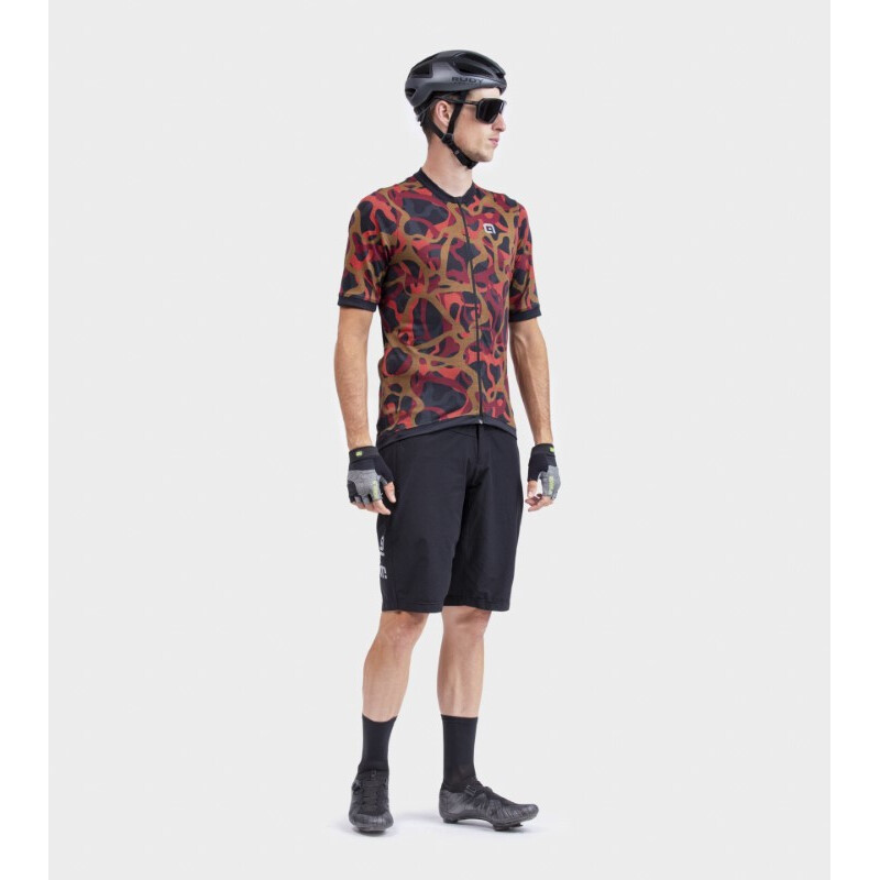 ALE' Maglia ciclismo ALE' OFF ROAD - GRAVEL WOODLAND rosso
