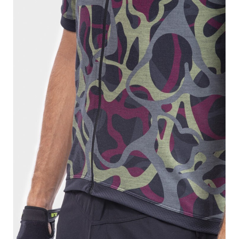 ALE' Maglia ciclismo ALE' OFF ROAD - GRAVEL WOODLAND verde