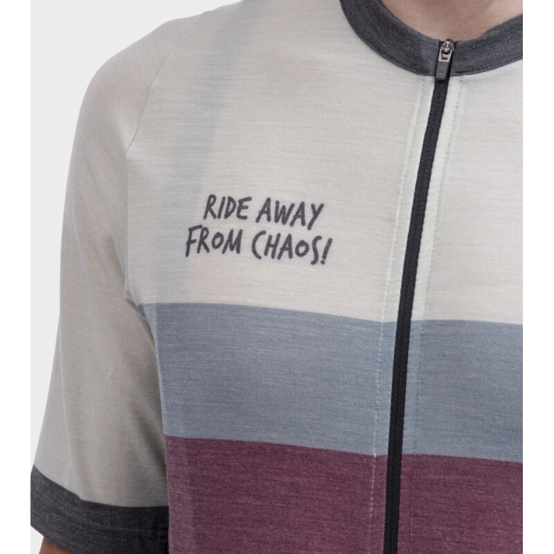 ALE' Maglia ciclismo ALE' OFF ROAD - GRAVEL CHAOS grigio 2024
