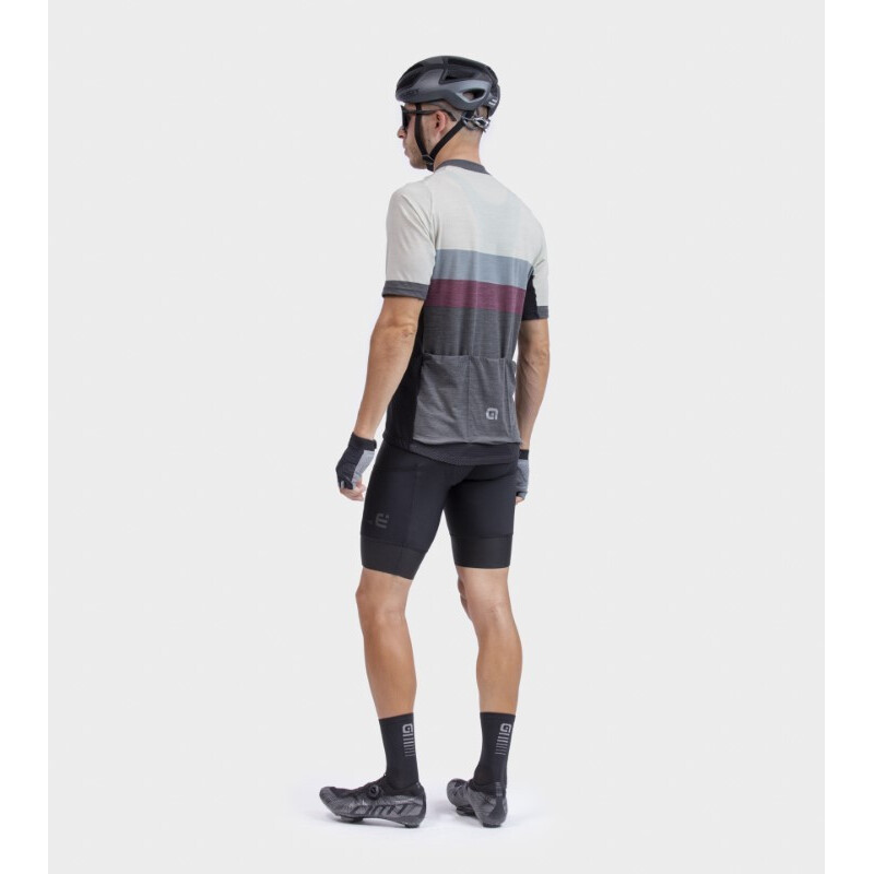 ALE' Maglia ciclismo ALE' OFF ROAD - GRAVEL CHAOS grigio 2024