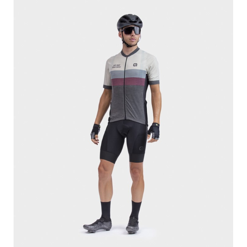 ALE' Maglia ciclismo ALE' OFF ROAD - GRAVEL CHAOS grigio 2024