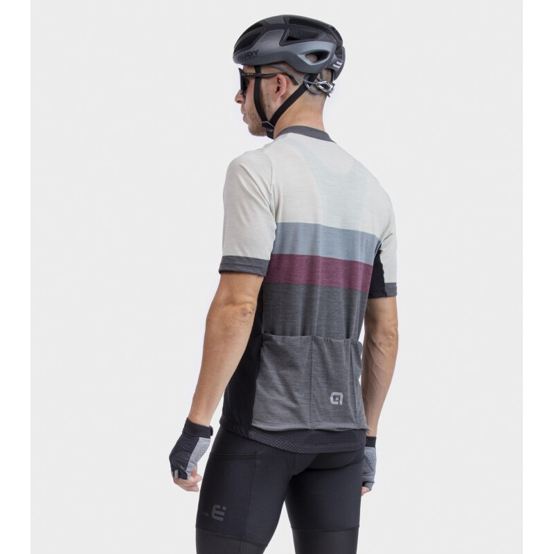 ALE' Maglia ciclismo ALE' OFF ROAD - GRAVEL CHAOS grigio 2024