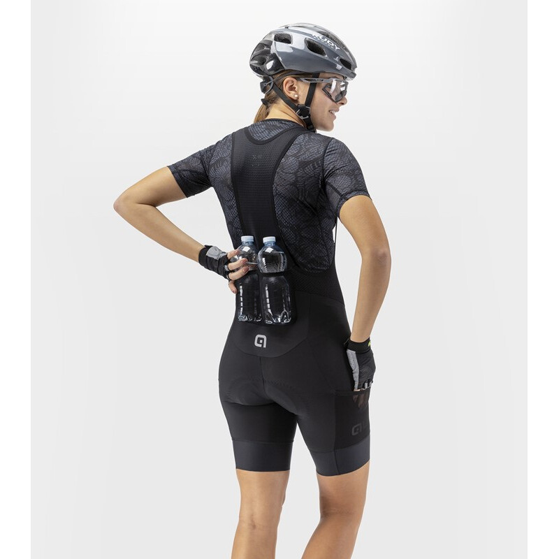 ALE' Pantaloncini ciclismo donna ALE' OFF ROAD - GRAVEL STONES CARGO nero