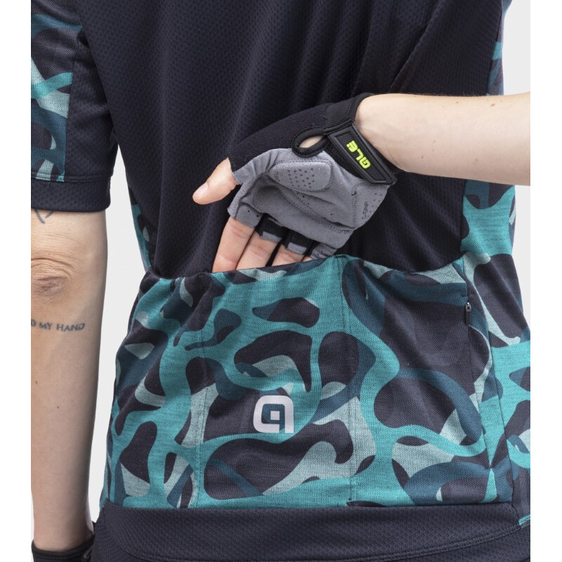 ALE' Maglia ciclismo donna ALE' OFF ROAD - GRAVEL WOODLAND verde