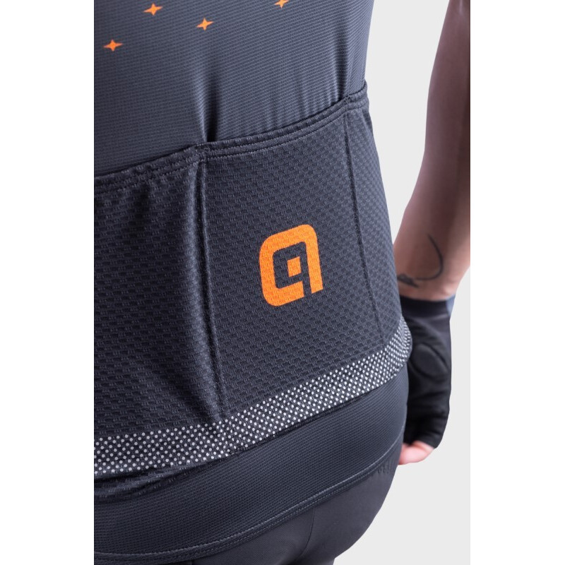 ALE' Maglia ciclismo ALE' PR-R STARS grigio-arancio