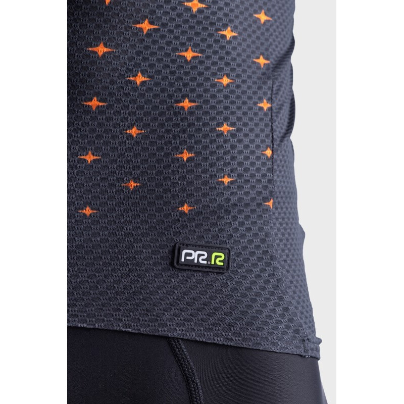 ALE' Maglia ciclismo ALE' PR-R STARS grigio-arancio