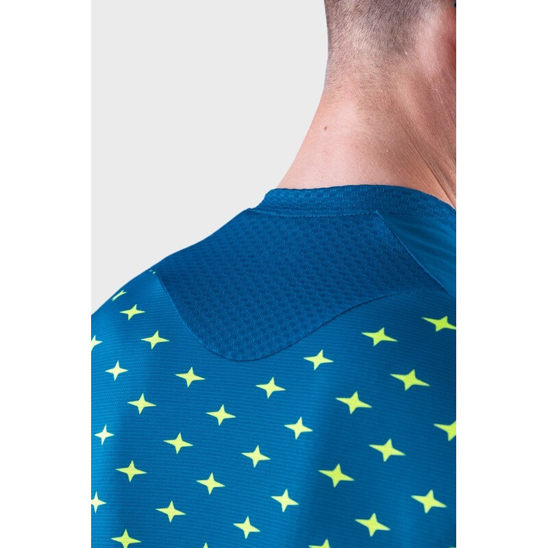 ALE' Maglia ciclismo ALE' PR-R STARS petrolio-giallo fluo