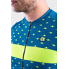 ALE' Maglia ciclismo ALE' PR-R STARS petrolio-giallo fluo