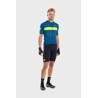 ALE' Maglia ciclismo ALE' PR-R STARS petrolio-giallo fluo