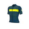 ALE' Maglia ciclismo ALE' PR-R STARS petrolio-giallo fluo