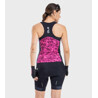 ALE' Top donna ciclismo ALE' SOLID TRIANGLES rosa fluo-viola