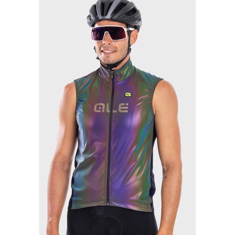 ALE' Gilet smanicato ALE' GUSCIO IRIDESCENT REFLECTIVE iridescente