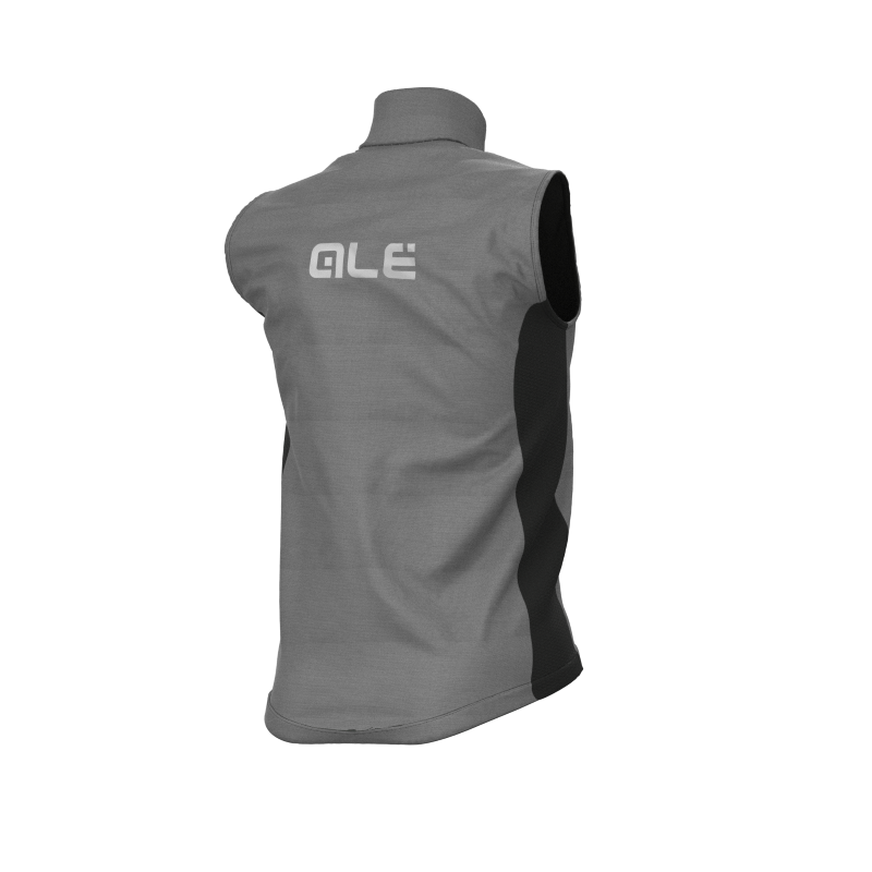 ALE' Gilet smanicato ALE' GUSCIO BLACK REFLECTIVE nero