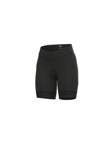 Pantaloncini ciclismo donna senza bretelle ALE SOLID CLASSICO RL nero antracite