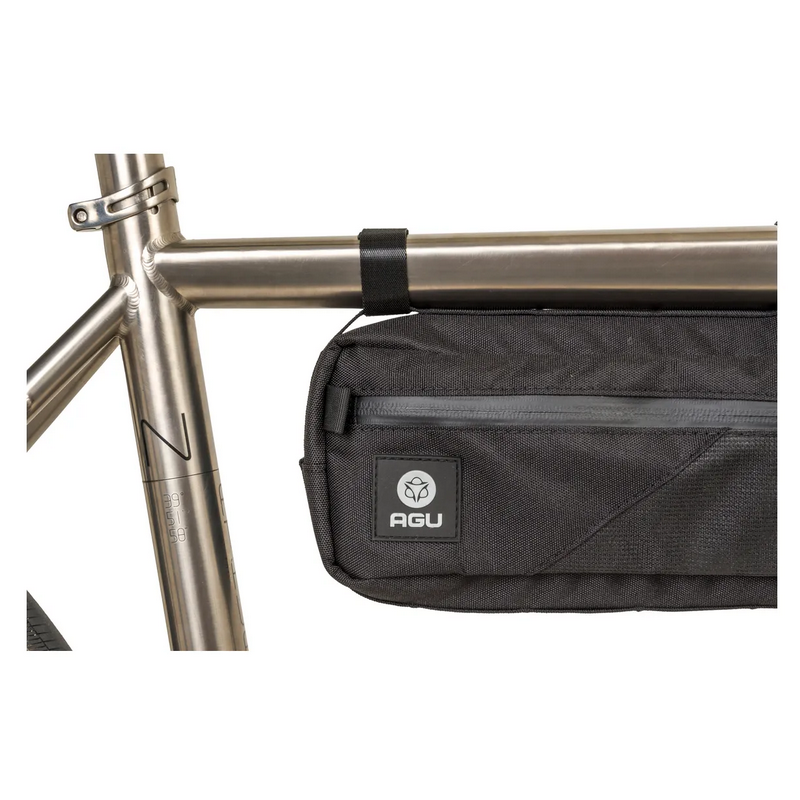 AGU Borsa orizzontale al telaio bikepacking  AGU  VENTURE 4 litri nera MEDIUM HI-VIS