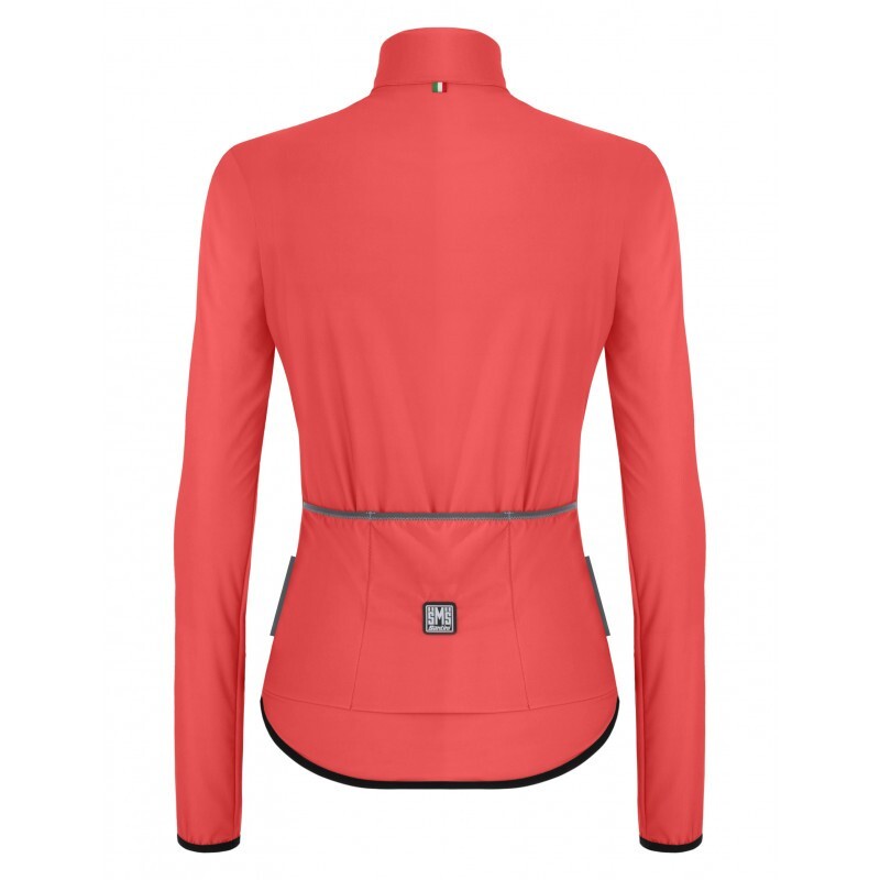SANTINI Guscio ciclismo antipioggia antivento SANTINI NEBULA PURO JACKET donna GN