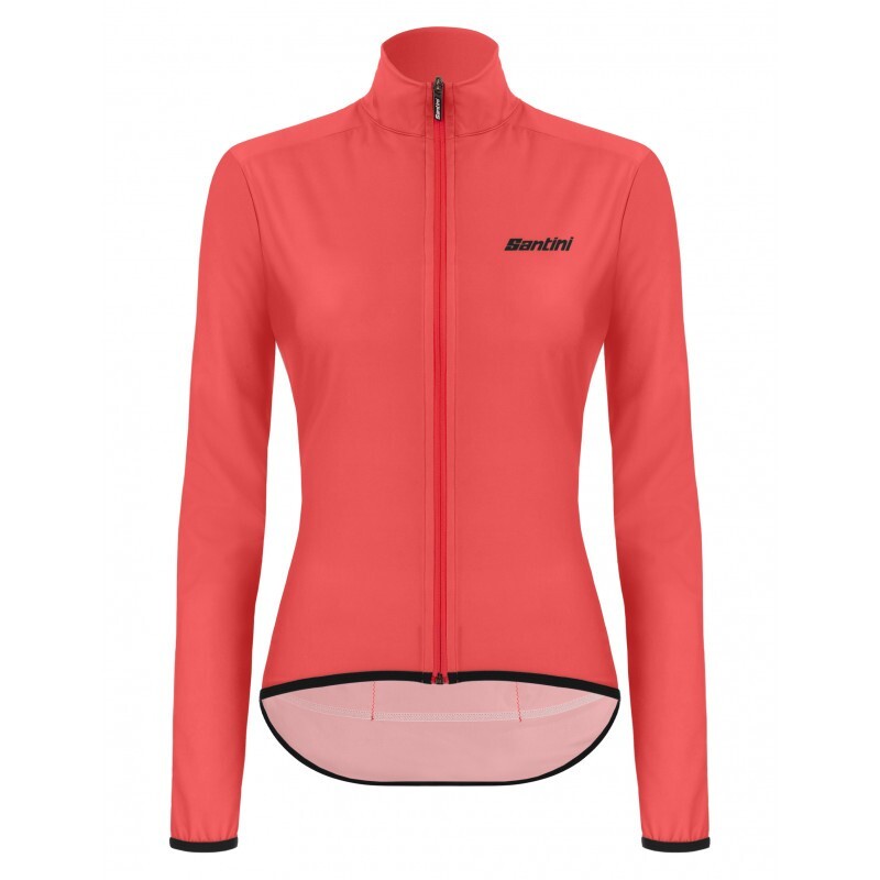 SANTINI Guscio ciclismo antipioggia antivento SANTINI NEBULA PURO JACKET donna GN