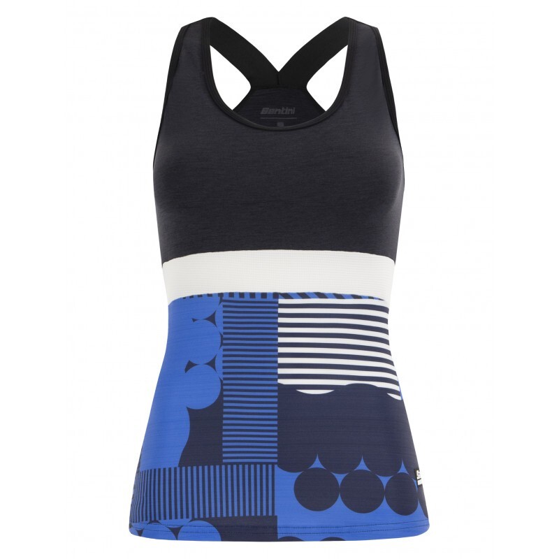 SANTINI Top SANTINI SCIA OPTIC TANK TOP donna BL