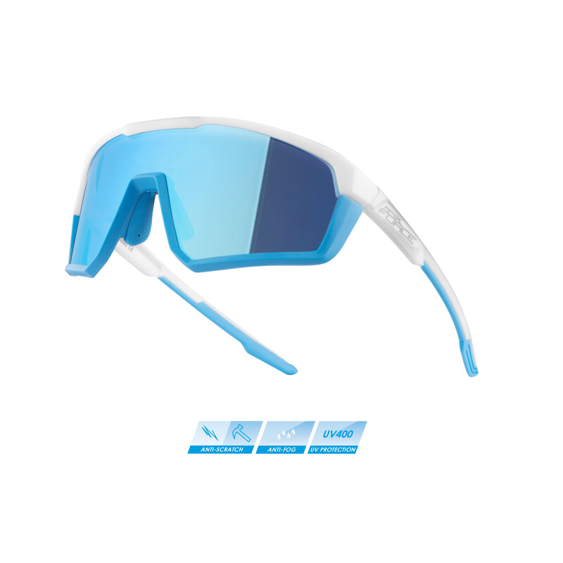 Force Occhiali per bici ciclismo FORCE APEX bianco grigio
