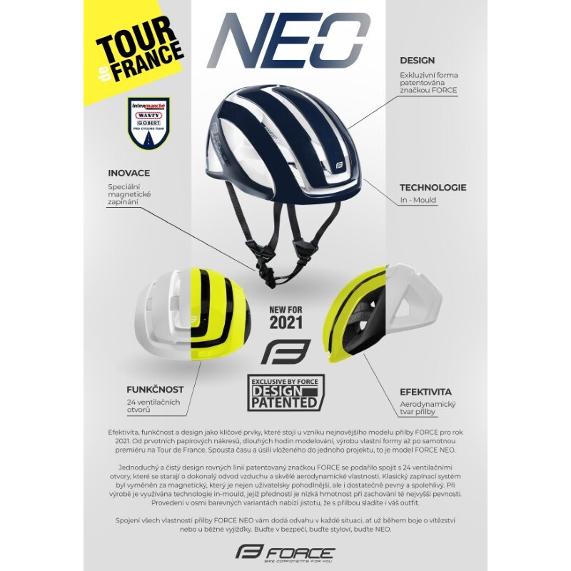 Force Casco bici MTb e corsa Force Neo fluo