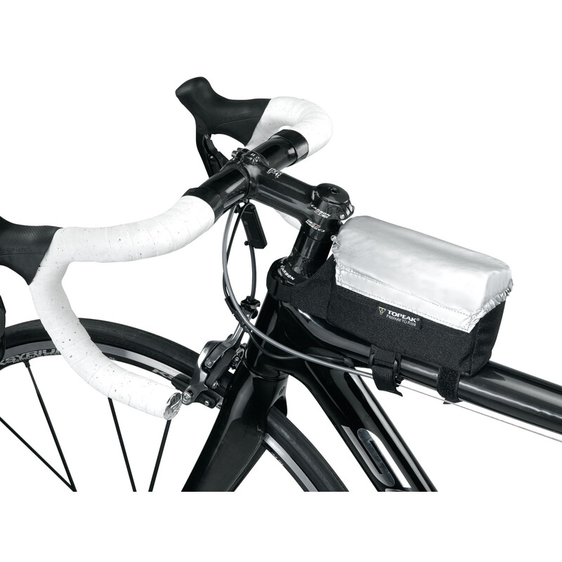 Topeak Borsello tubo orizzontale Topeak TriBag (0,6 L) con cinturini in velcro e copertura antipioggia