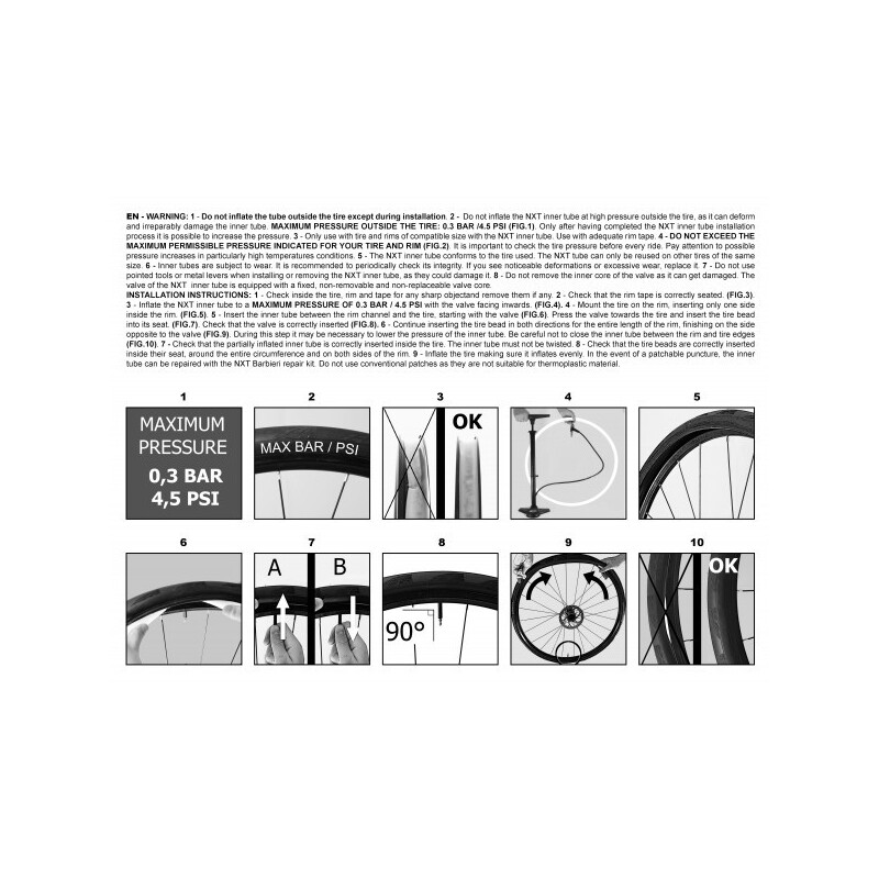 BARBIERI Kit riparazione per camera d'aria antiforatura TPU BARBIERI NXT